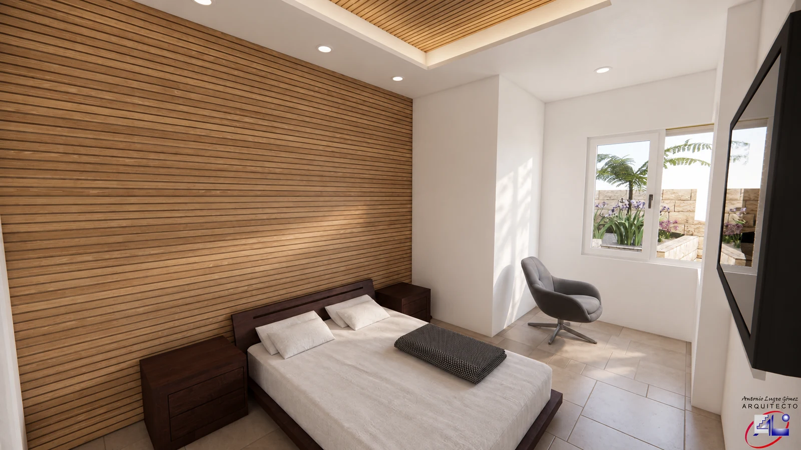 Visualización mejorada de un dormitorio de Villa Acacias 18